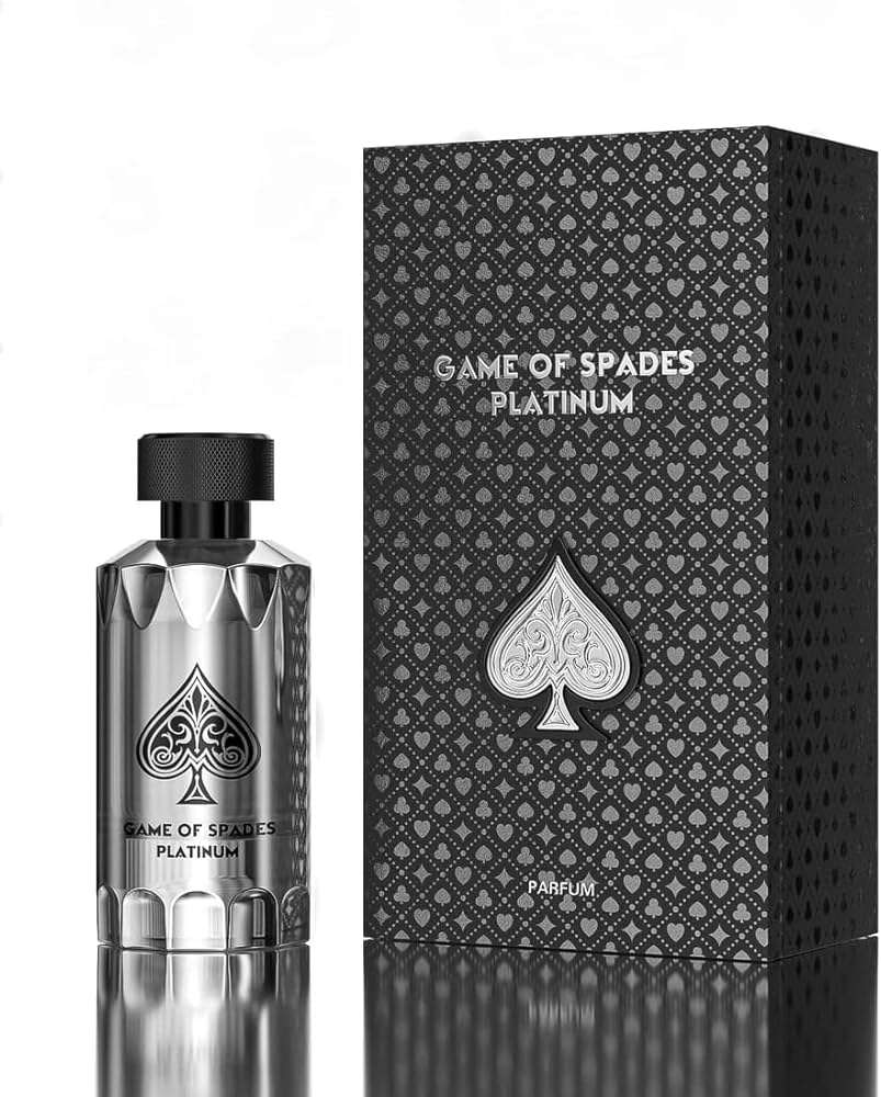 Game Of Spades Platinum Unisex Perfume Bottle & Packaging