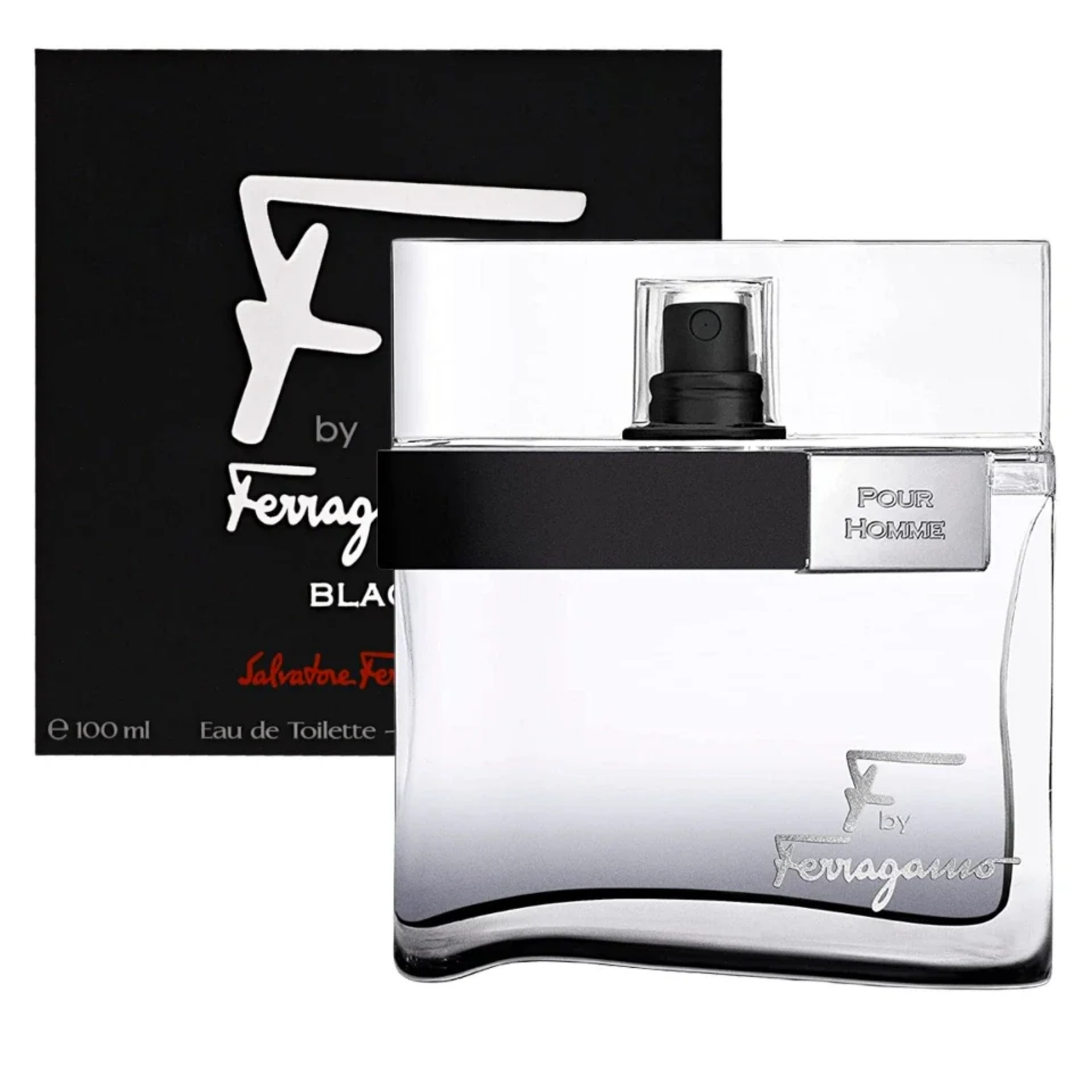 Salvatore Ferragamo F Black Men Perfume Bottle & Packaging
