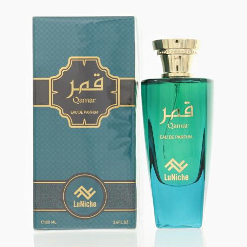 Luniche Qamar Unisex Perfume Bottle & Packaging