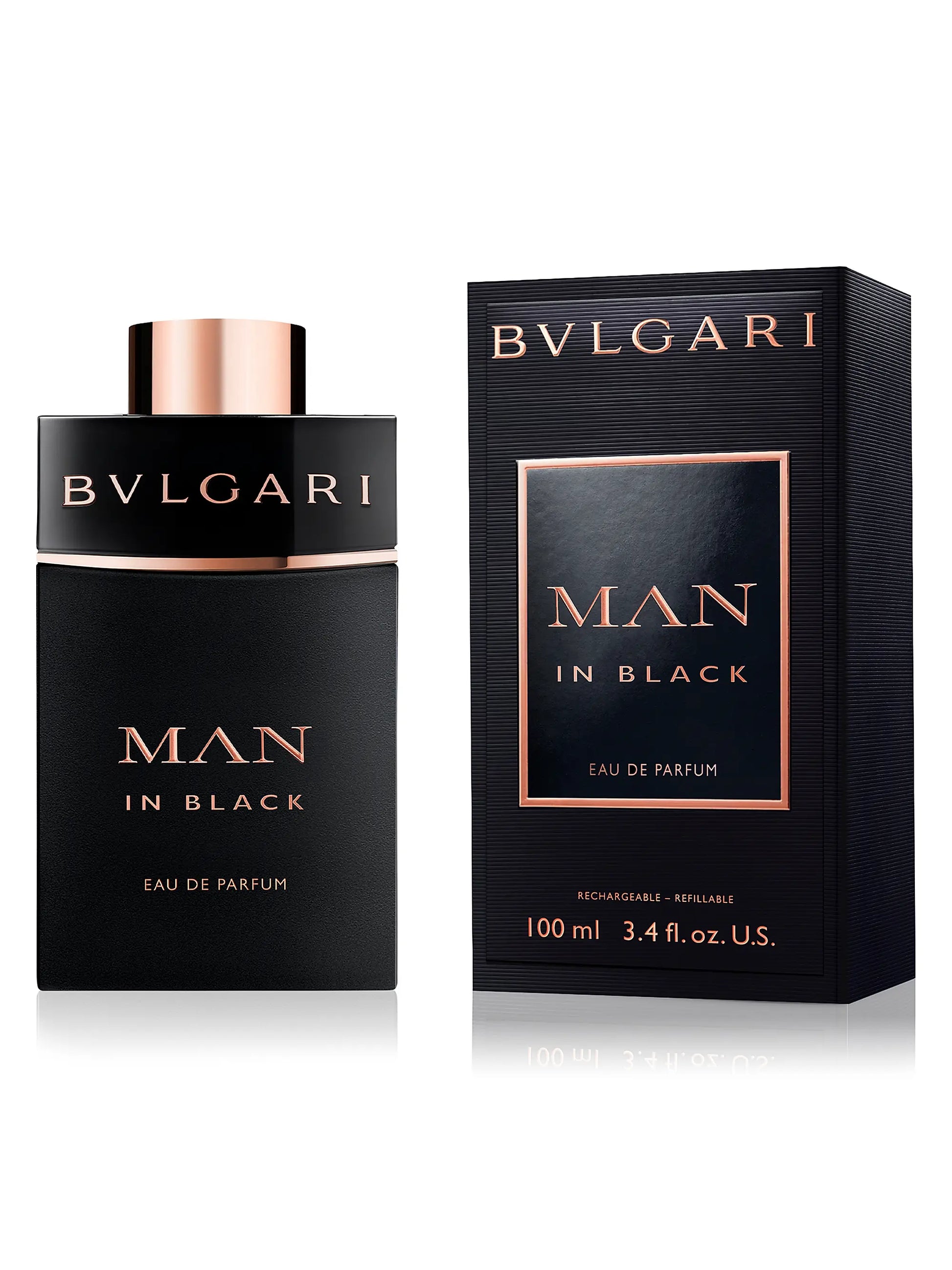 Bvlgari Man In Black Men Perfume Bottle & Packaging