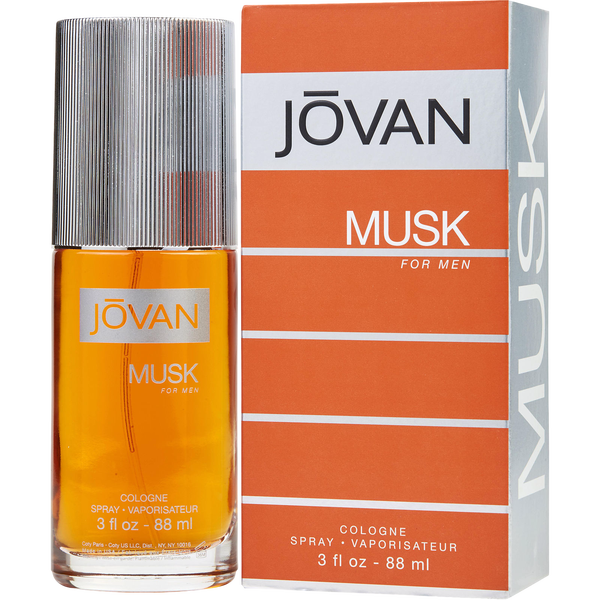 Jovan Musk Men Perfume Bottle & Packaging
