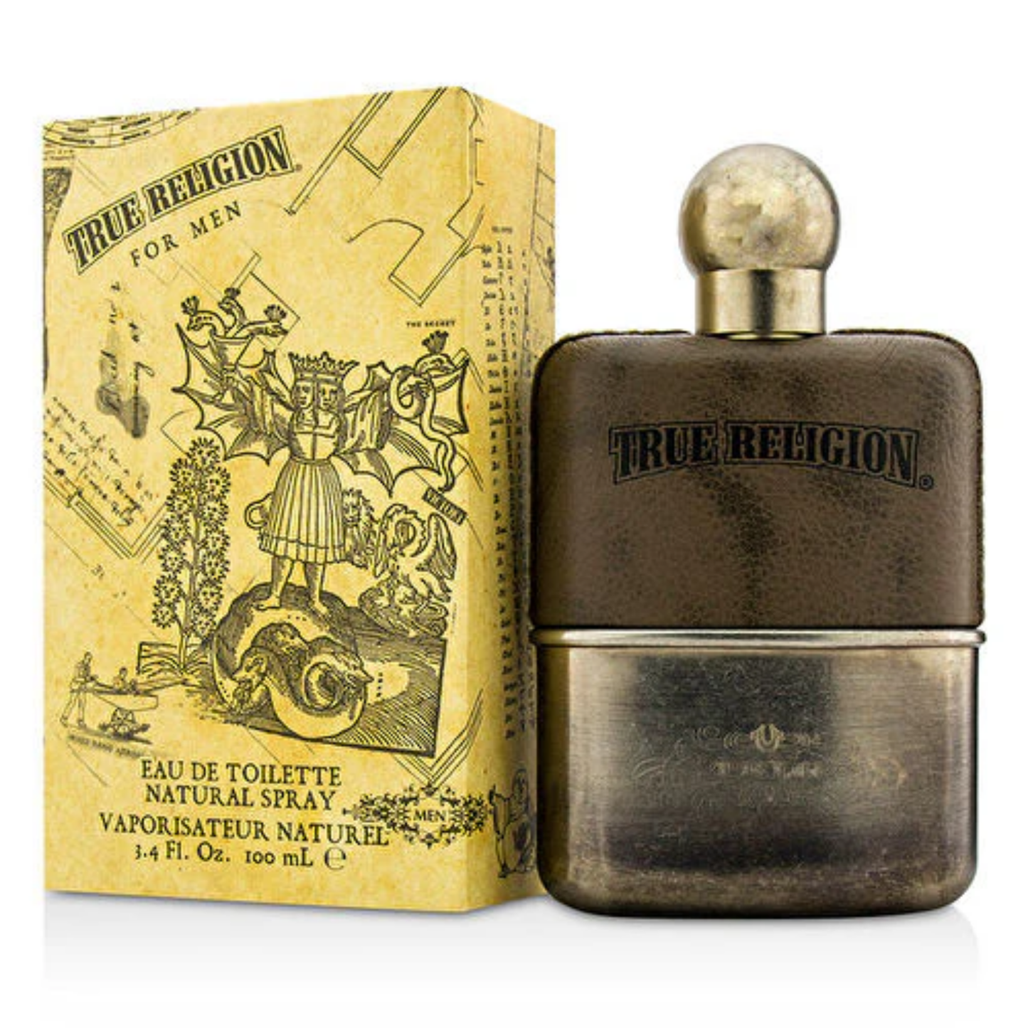 True Religion Men Perfume Bottle & Packaging