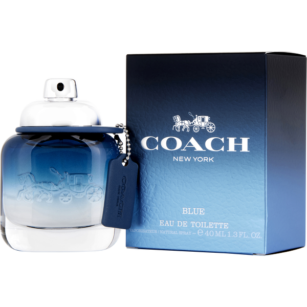Coach New York Blue Men Perfume Bottle & Packaging