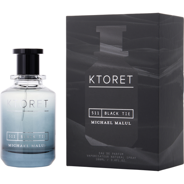 Michael Malul Ktoret Black Tie Unisex Perfume Bottle & Packaging