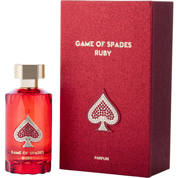 Game Of Spades Ruby Unisex Perfume Bottle & Packaging
