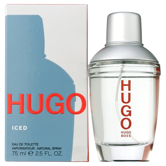 Hugo Boss Iced Men Perfume Bottle & Packaging