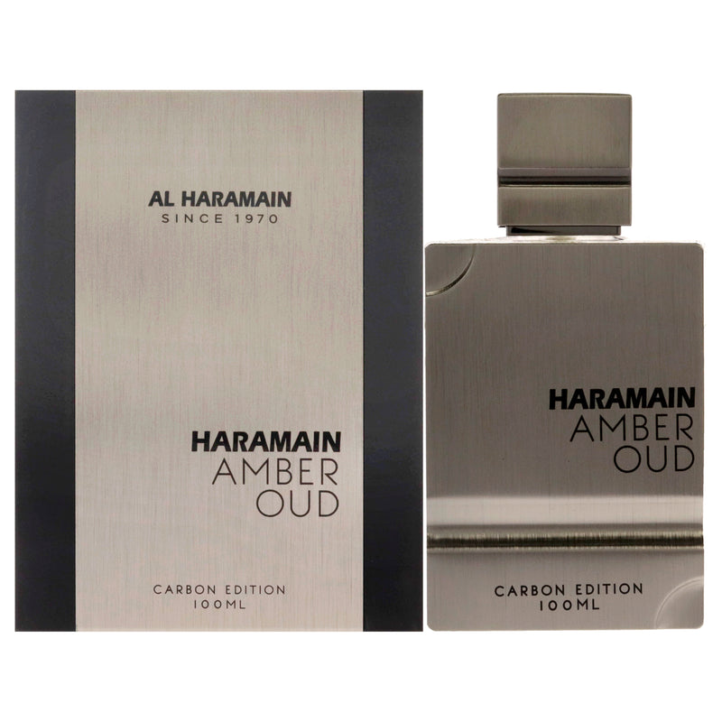 Al Haramain Amber Oud Carbon Edition Unisex Perfume Bottle & Packaging