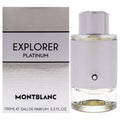 Mont Blanc Explorer Platinum Men Perfume Bottle & Packaging