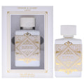 Lattafa Badee Al Oud Honor Glory White Men Perfume Bottle & Packaging