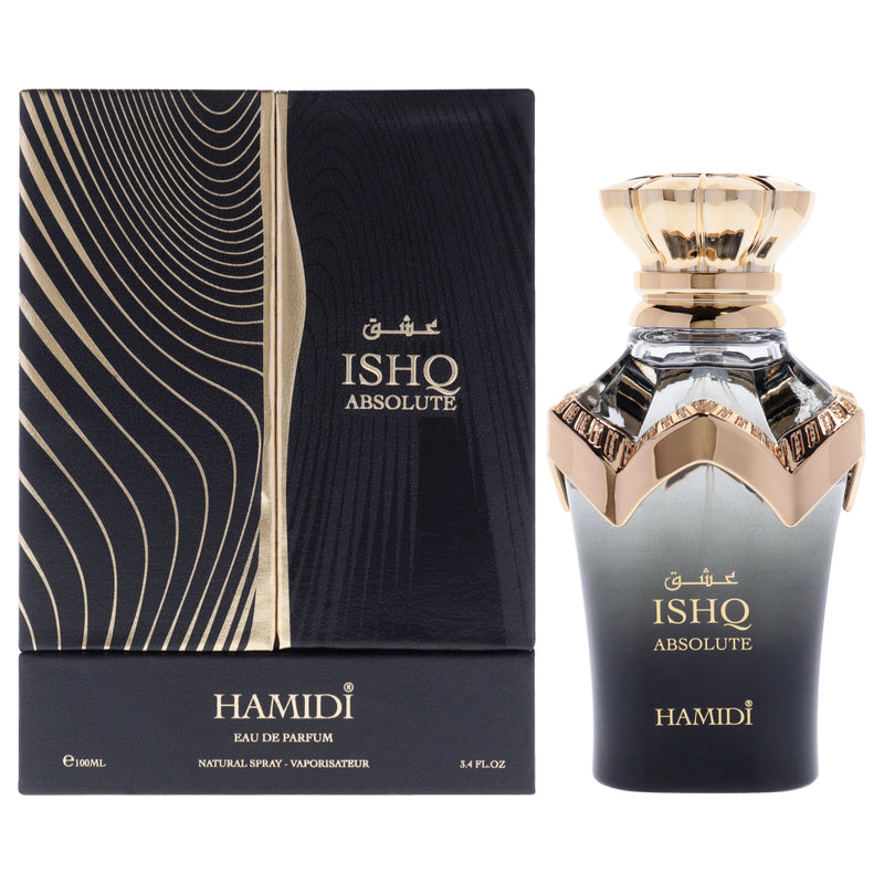 Hamidi Ishq Absolute Unisex Perfume Bottle & Packaging