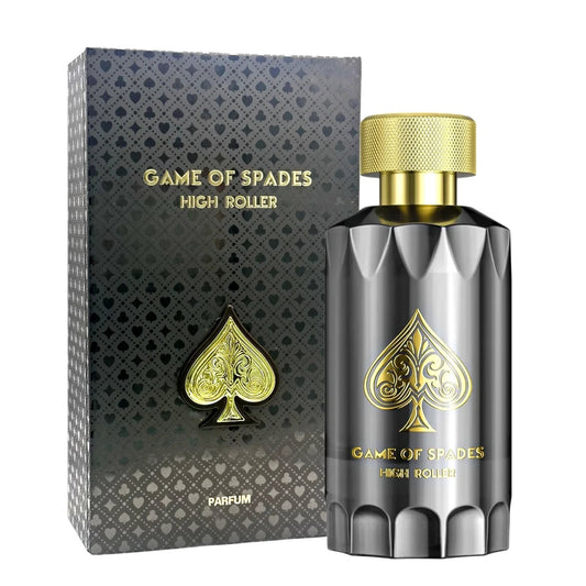 Game Of Spades High Roller Unisex Perfume Bottle & Packaging