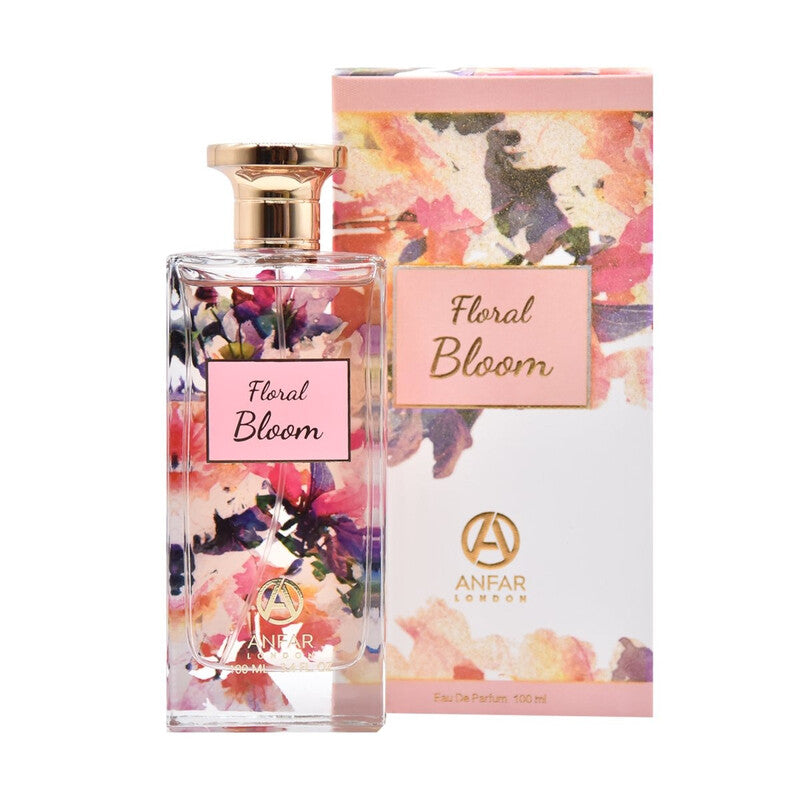 Anfar Floral Bloom Women Perfume Bottle & Packaging