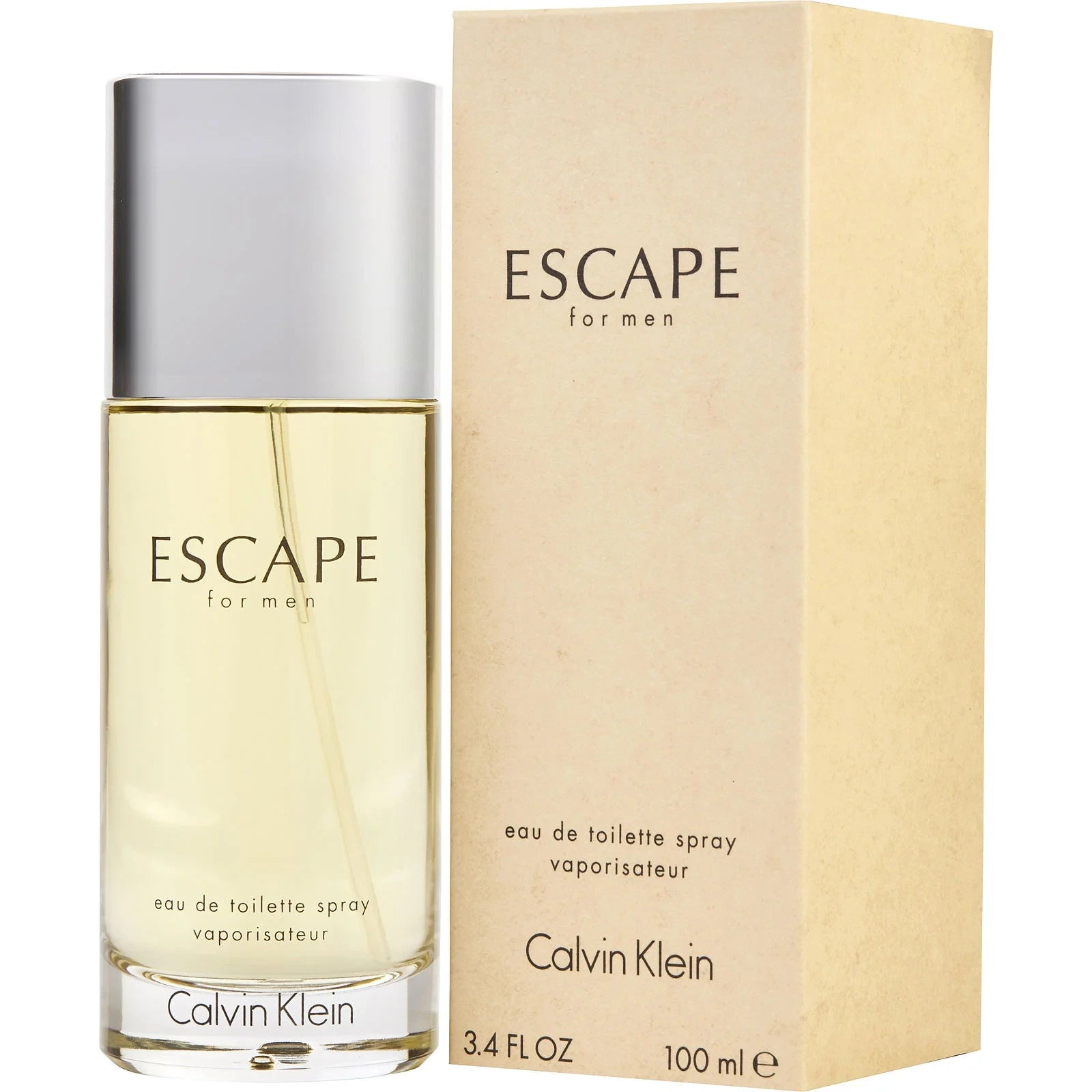 Calvin Klein Escape Men Perfume Bottle & Packaging