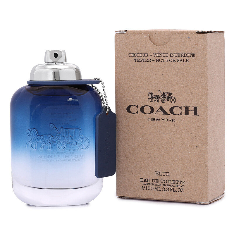 Coach New York Blue Men Perfume Bottle & Packaging