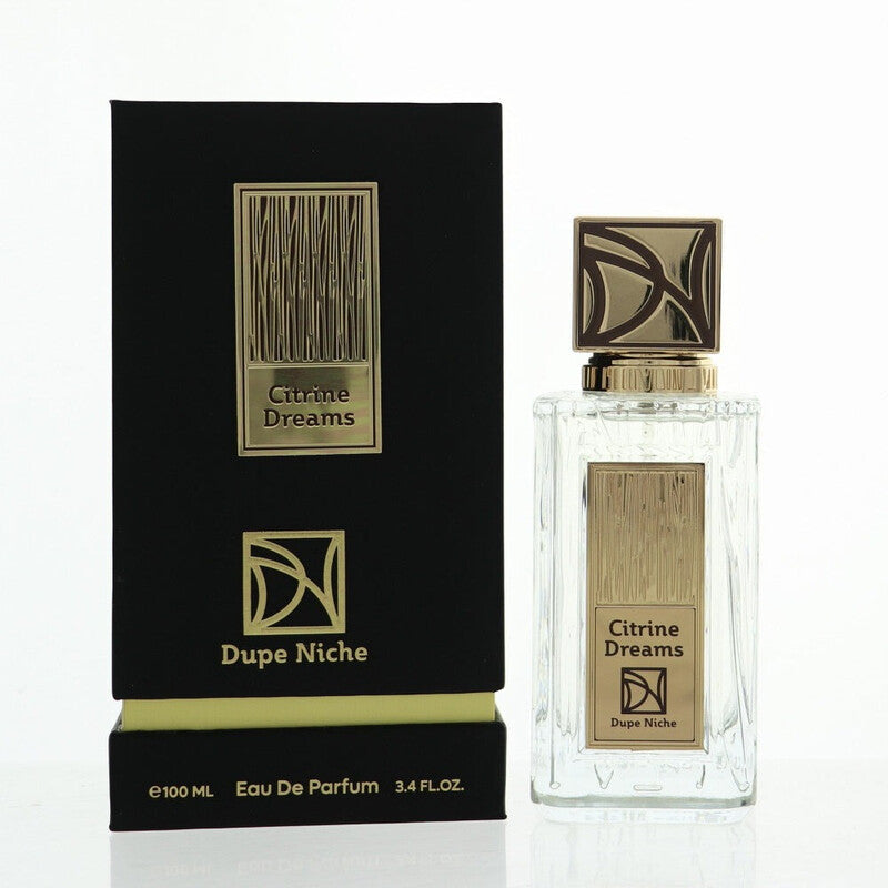 Dupe Niche Citrine Dreams Smells Like Bond Scent Of Peace Unisex Perfume Bottle & Packaging