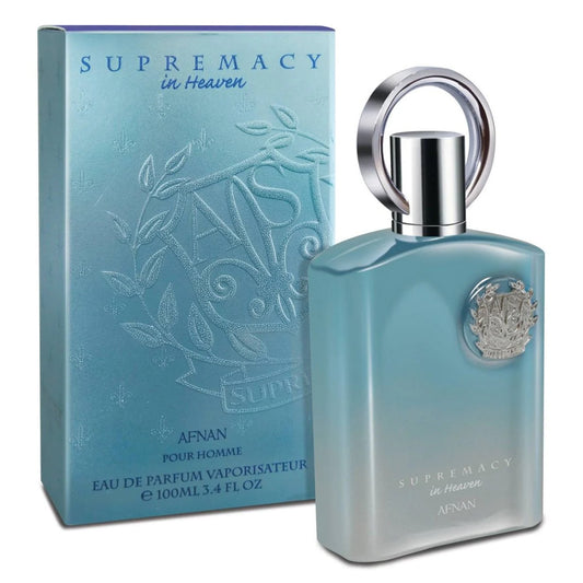 Afnan Supremacy In Heaven Men Perfume Bottle & Packaging