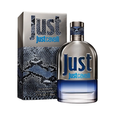 Roberto Cavalli Just Cavalli Men Perfume Bottle & Packaging