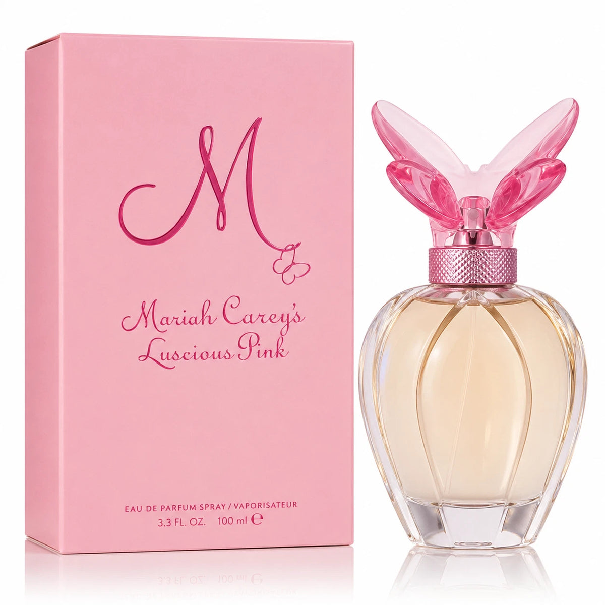 Mariah Carey Luscious Pink Women Perfume Bottle & Packaging