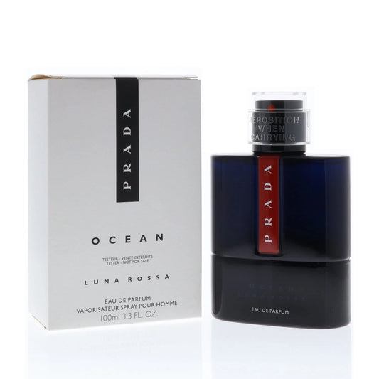 Prada Luna Rossa Ocean Men Perfume Bottle & Packaging