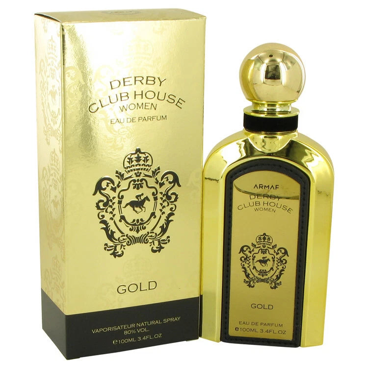 Armaf Derby Club House Gold Women Perfume Bottle & Packaging