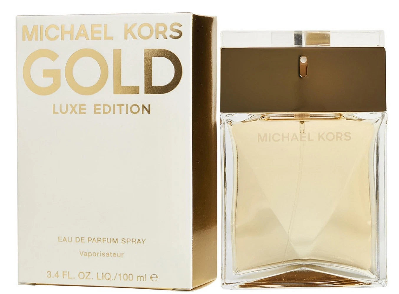 Michael Kors Gold Luxe Women Perfume Bottle & Packaging